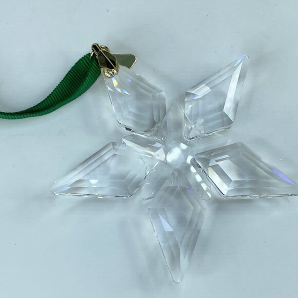 Swarovski 2023 Gold Tone Star Snowflake Annual Christmas Ornament MIB S166 - Picture 3 of 4